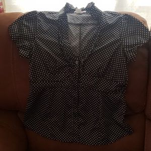 Three Pink Hearts Vintage Inspired button up